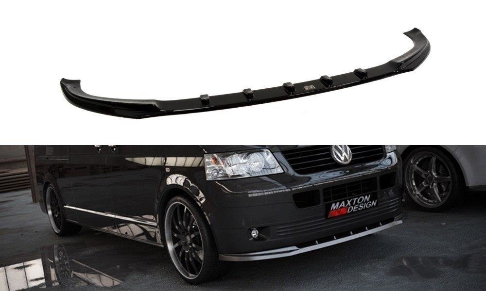 Front Ansatz für VW T5 vor Facelift schwarz Hochglanz