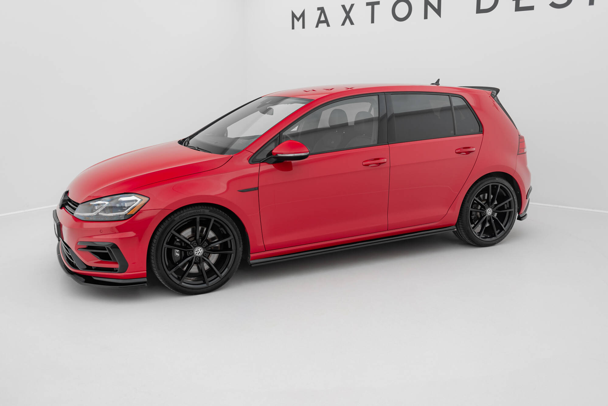 Seitenschweller Ansatz V.2 für VW Golf R / R-Line Mk7 Facelift schwarz Hochglanz