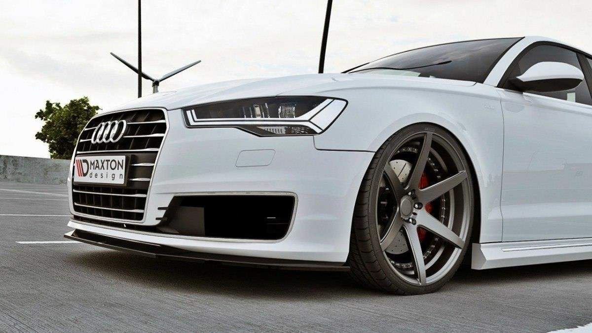 Street+ Spoilerlippe Front Ansatz passend für Audi A6 Ultra C7 FL schwarz Hochglanz