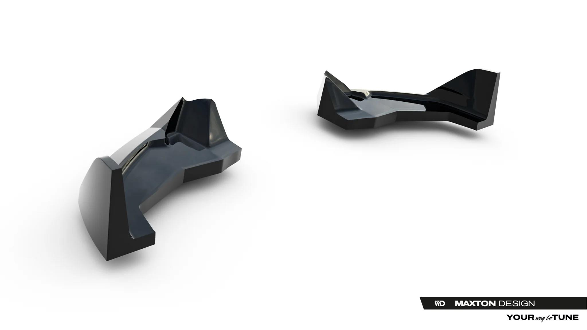 Diffusor Flaps V.4 passend für Toyota GR Yaris Mk4 Facelift schwarz Hochglanz