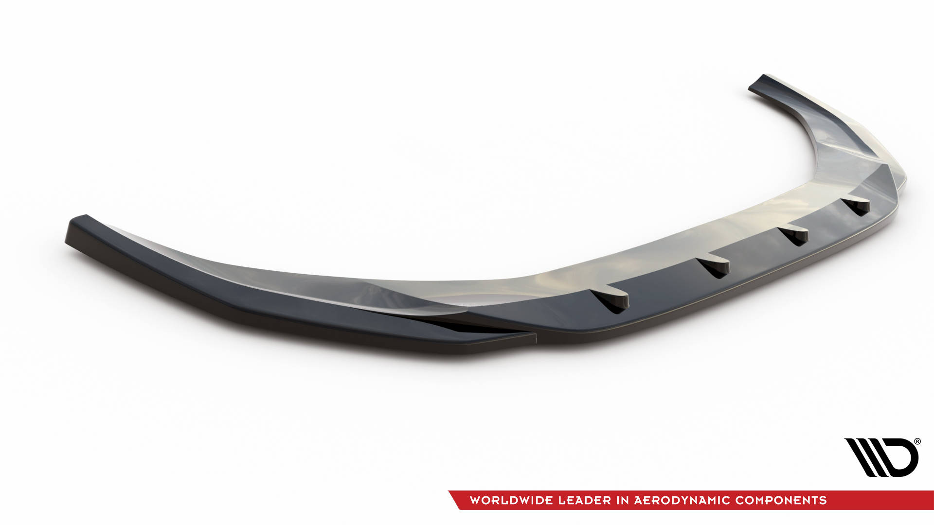 Street+ Spoilerlippe Front Ansatz V.2 passend für Audi A4 B9 FL schwarz Hochglanz