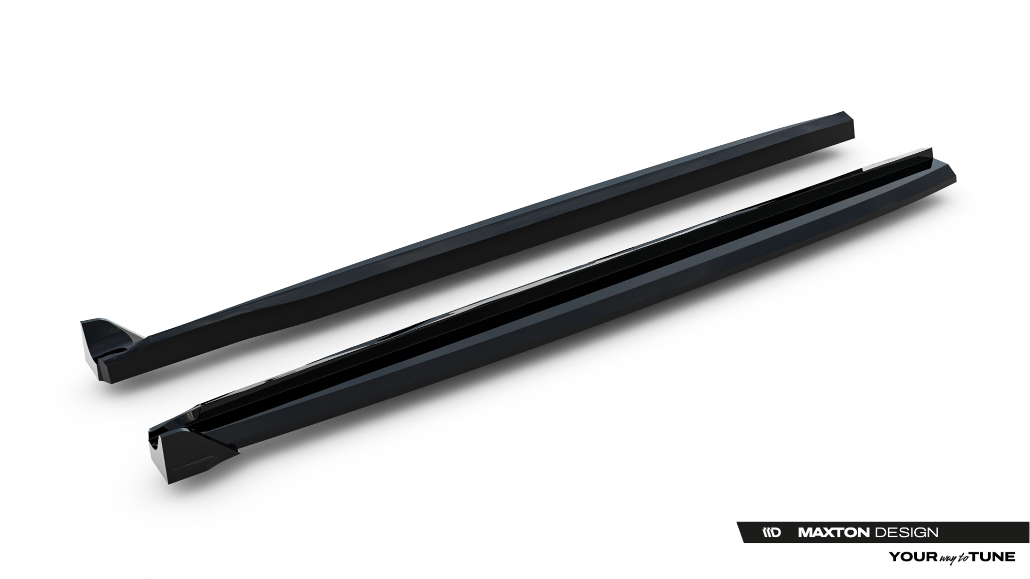 Seitenschweller Ansatz Paar passend für Land Rover Range Rover Evoque Dynamic Mk2 schwarz Hochglanz