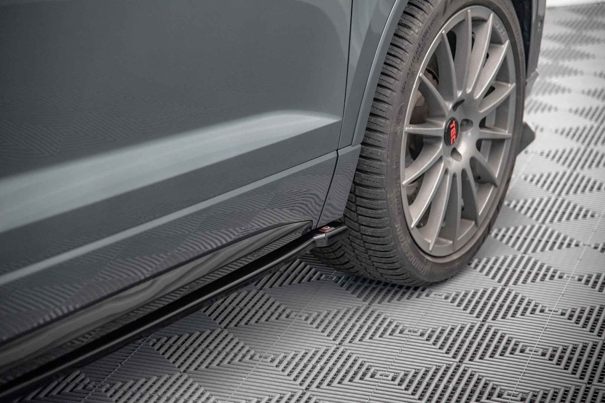 Seitenschweller Ansatz Paar passend für CUPRA Ateca Mk1 / Mk1 FL schwarz Hochglanz