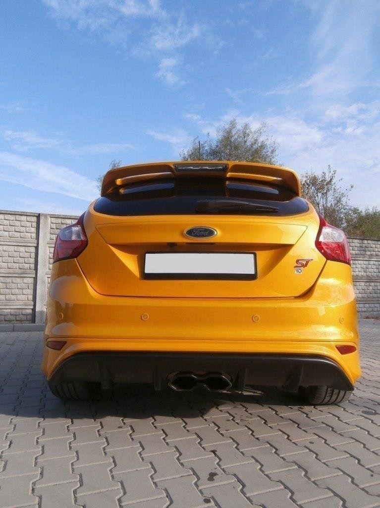 Street+ Heck Ansatz Diffusor passend für Ford Focus ST Mk3 RS Look ABS Kunststoff