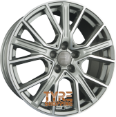 2DRV by WHEELWORLD WH34 Daytona Grau Hochglanzpoliert (DGP+) Einteilig 20 Zoll