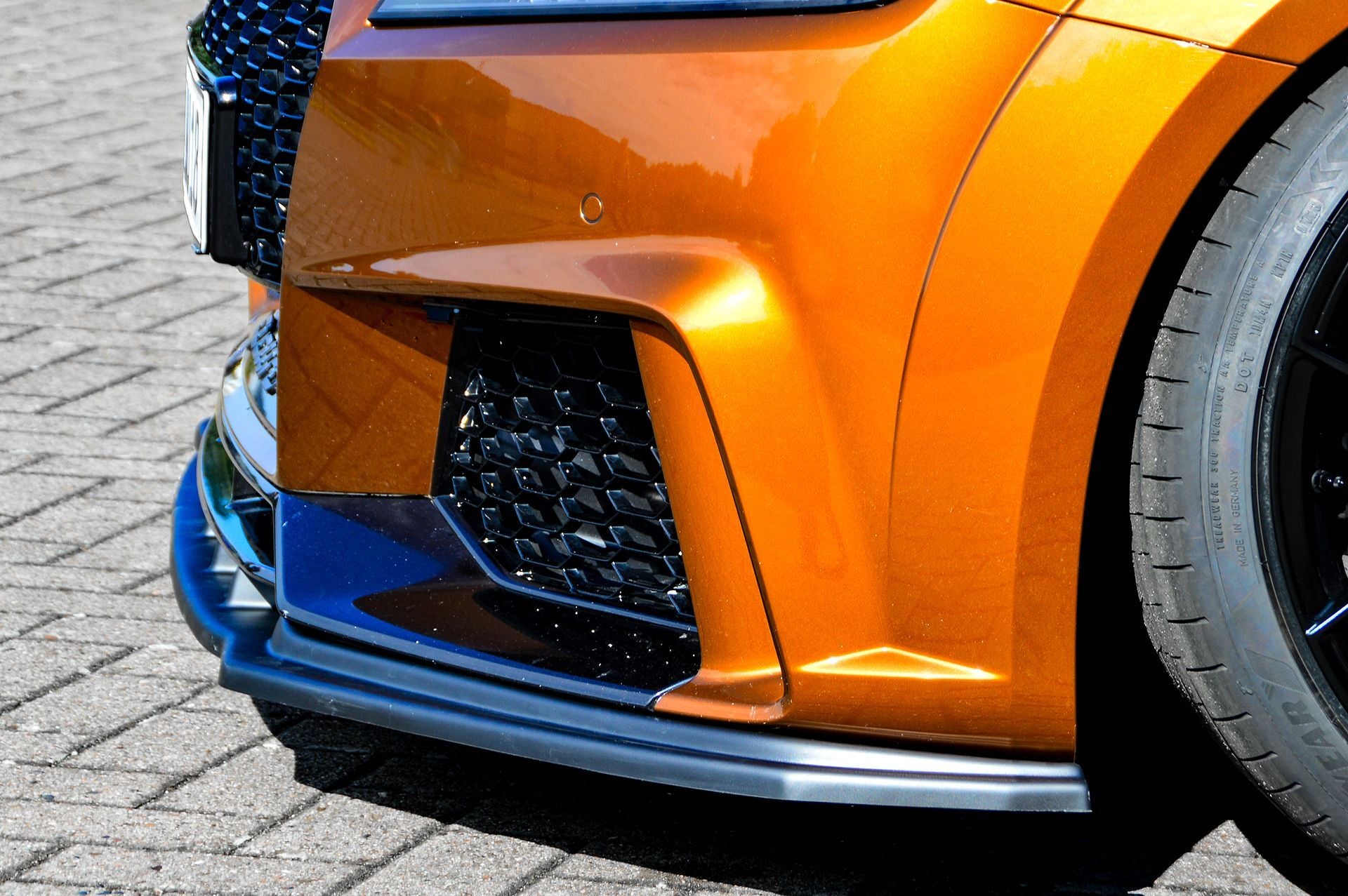 Spoilerschwert Frontspoiler Cuplippe aus ABS für Audi TTRS 8S (OEM Optik)