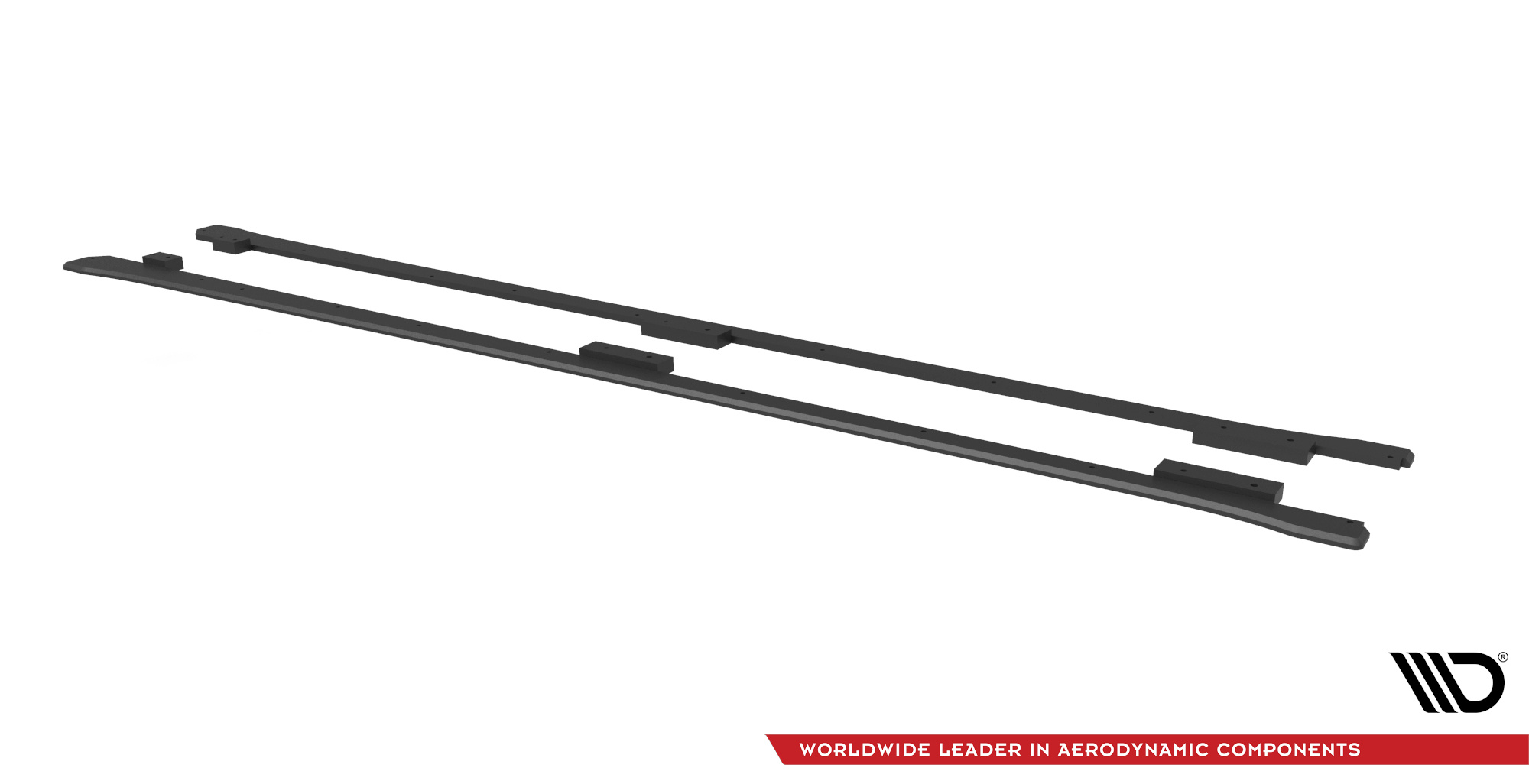 Seitenschweller Ansatz Paar passend für CUPRA Leon ST / Hatchback Mk1 / Mk1 FL schwarz matt