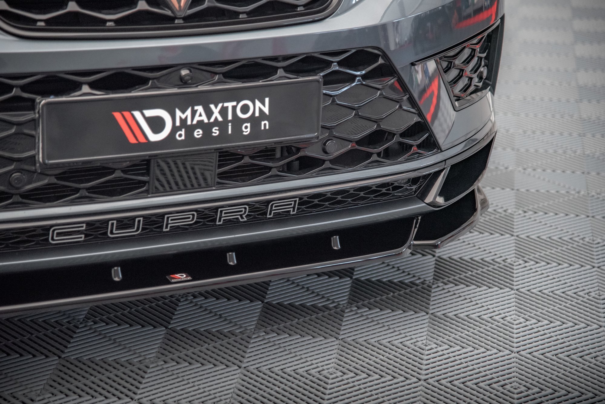 Frontlippe V.2 passend für CUPRA Ateca Mk1 schwarz Hochglanz