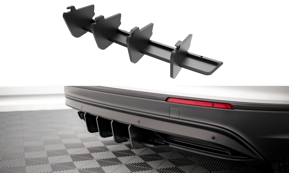 Street Pro Heckschürze Heck Ansatz Diffusor passend für VW Tiguan Mk2