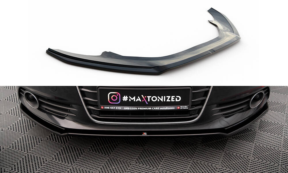 Front Ansatz V.1 für Audi A6 C7 schwarz Hochglanz