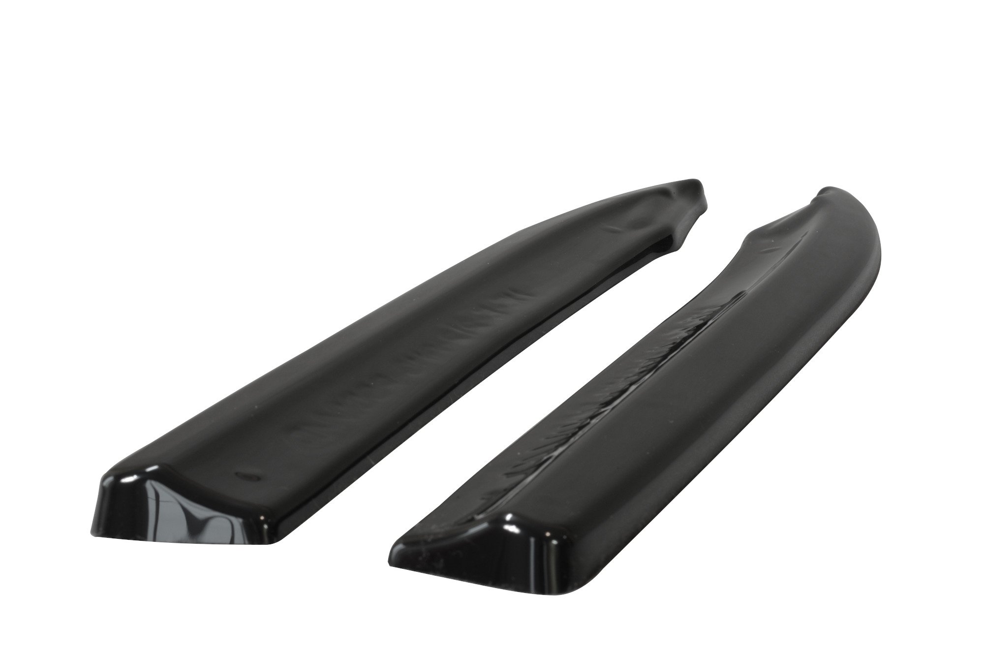 Heck Ansatz Flaps Diffusor für Mercedes-Benz E63 AMG W212 schwarz Hochglanz