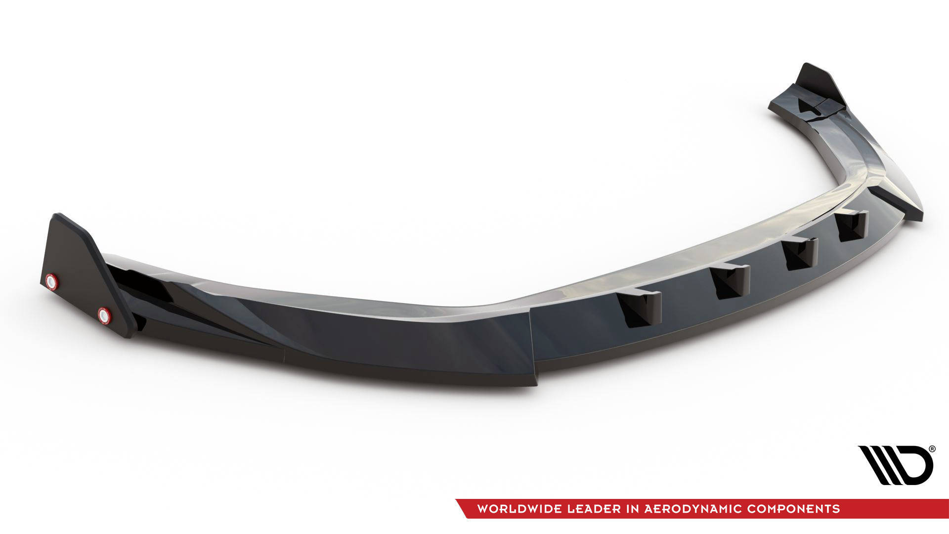 Street+ Spoilerlippe Front Ansatz V.2 + Flaps passend für Hyundai Kona N Mk1