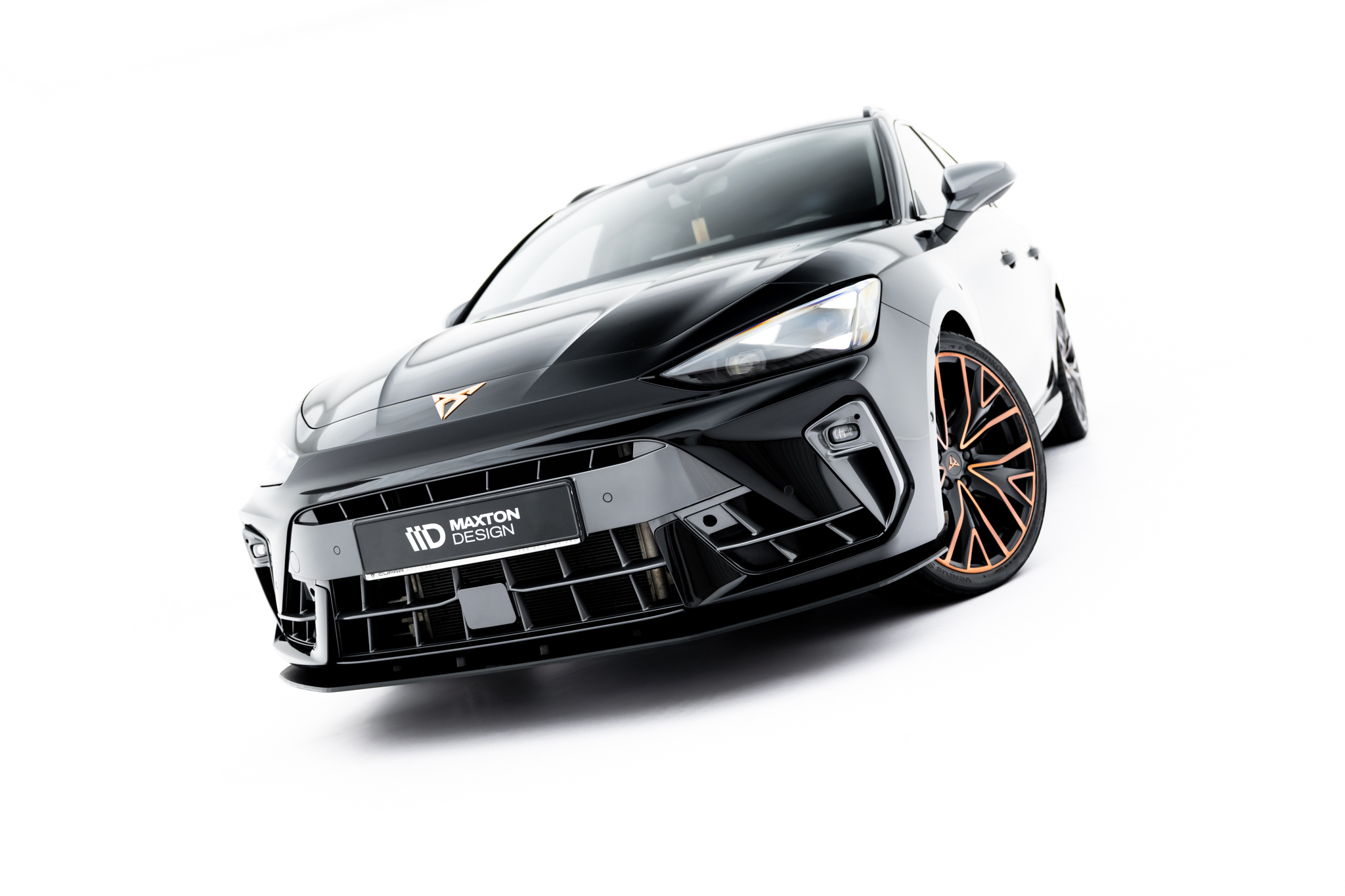 Frontlippe passend für CUPRA Leon ST / Hatchback Mk1 FL schwarz matt