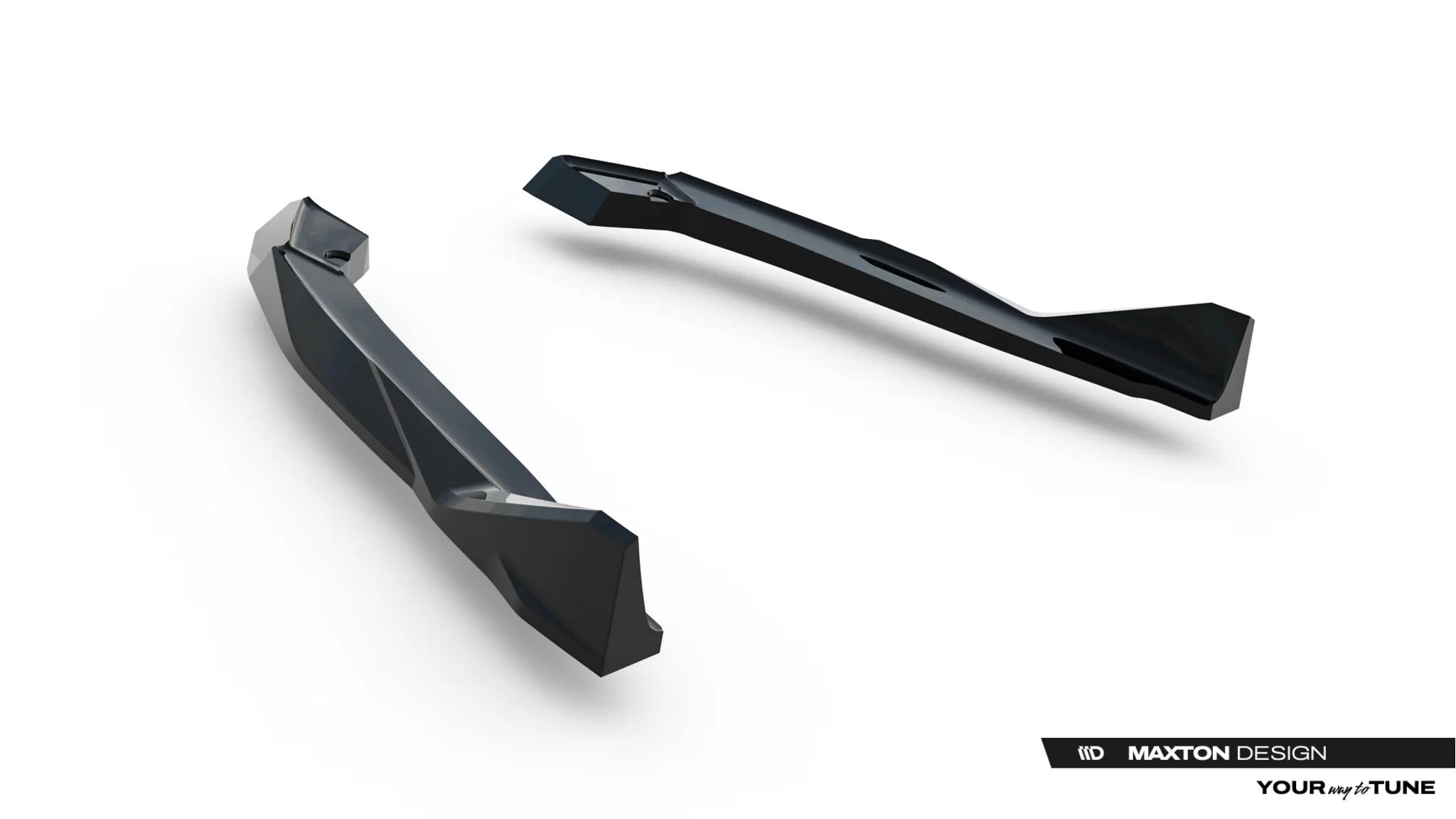 Diffusor Flaps V.2 passend für BMW M5 F90 / F90 Facelift schwarz Hochglanz