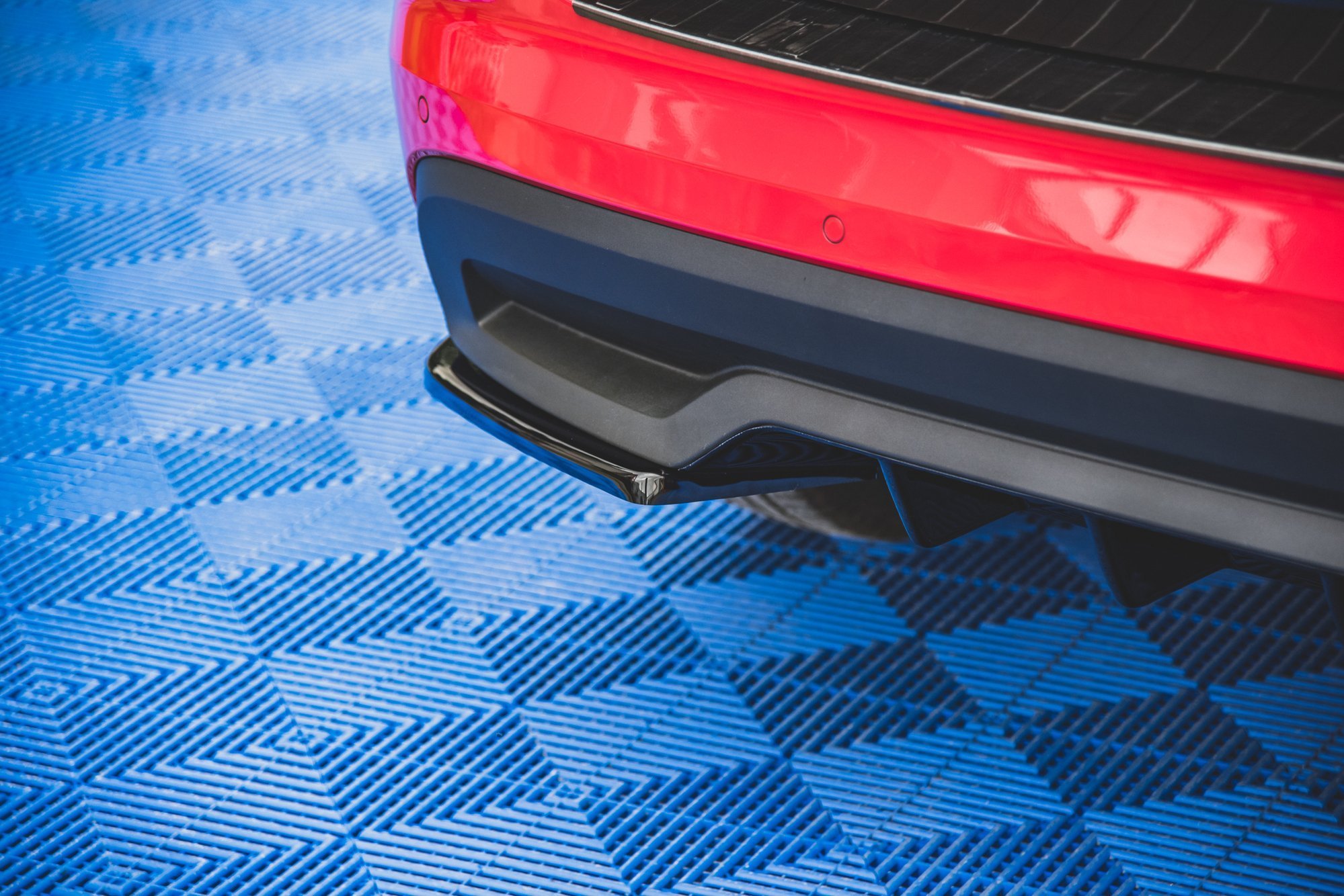 Street+ Heck Ansatz Flaps passend für Skoda Kamiq Mk1 schwarz Hochglanz