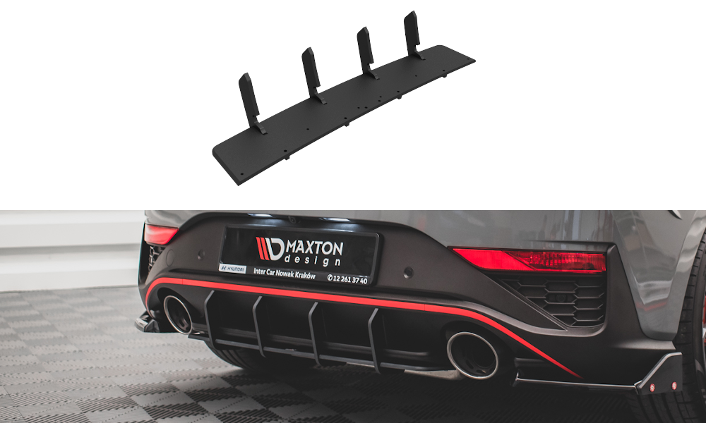 Street Pro Heckschürze Heck Ansatz Diffusor passend für Hyundai I30 N Hatchback Mk3 FL