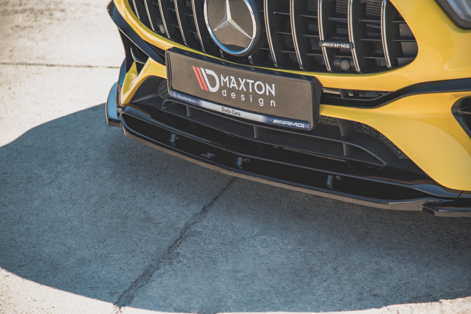 Street+ Spoilerlippe Front Ansatz V.2 passend für Mercedes-AMG A 45 S Aero Pack W177 schwarz Hochglanz