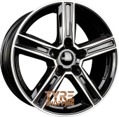 DBV VEGAS KG DARK - Schwarz Glänzend Frontpoliert Einteilig 19 Zoll