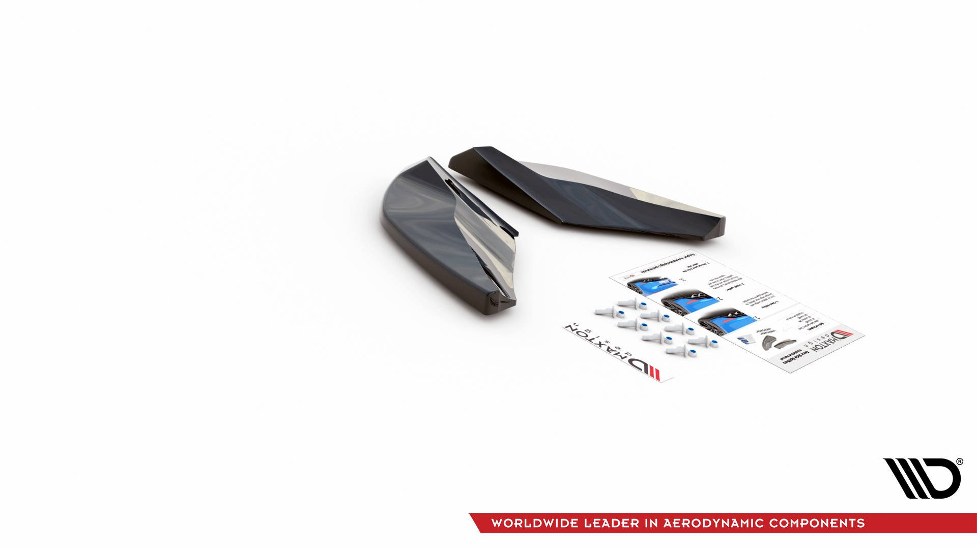 Diffusor Flaps passend für CUPRA Ateca Mk1 / Mk1 FL schwarz Hochglanz