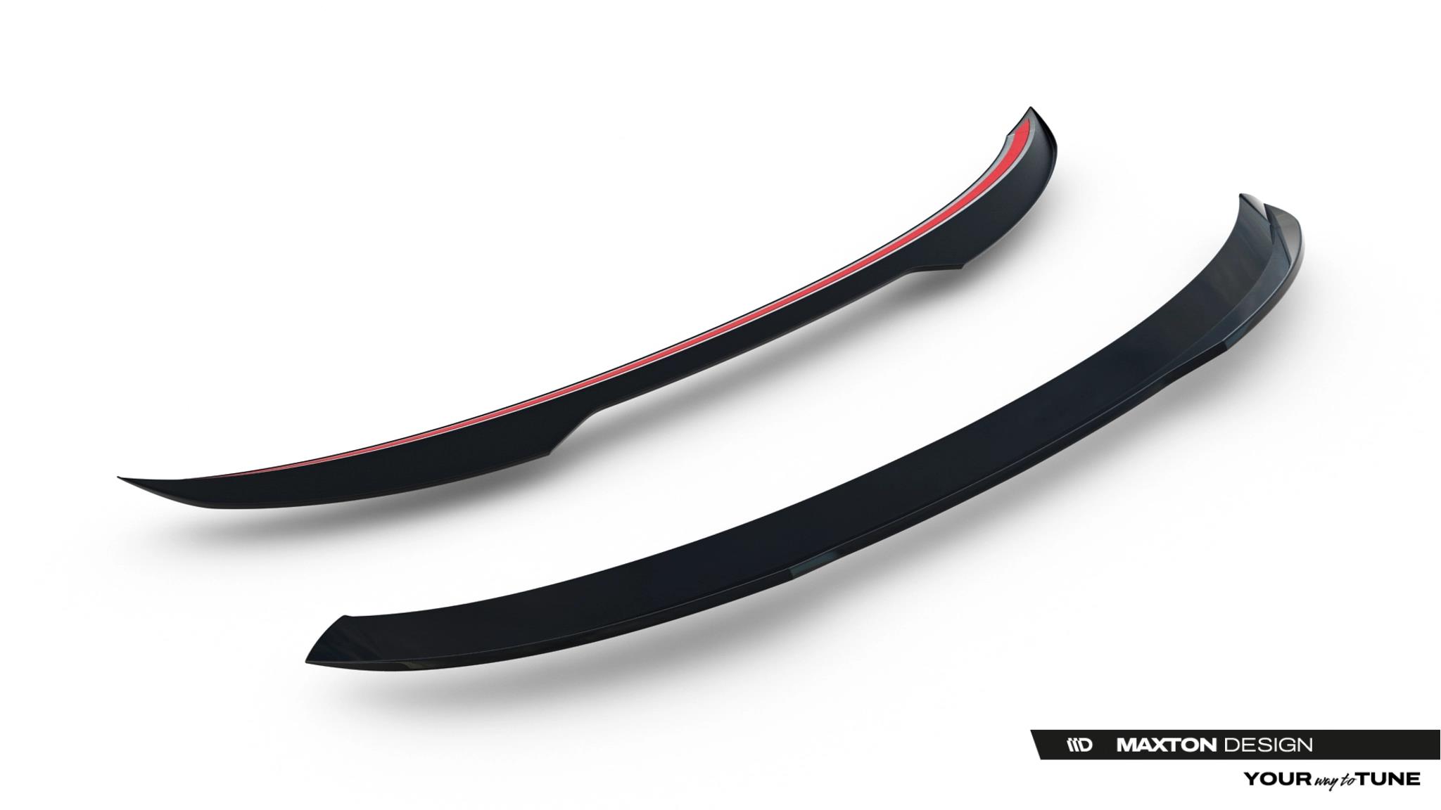 Heckspoiler Lippe passend für Audi Q6 e-tron Standard / S-Line / SQ6 e-tron SUV Mk1 schwarz Hochglanz