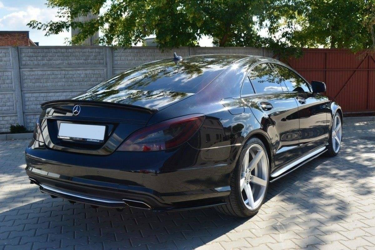 Spoiler CAP für Mercedes-Benz CLS AMG Line / 63 AMG C218 schwarz Hochglanz
