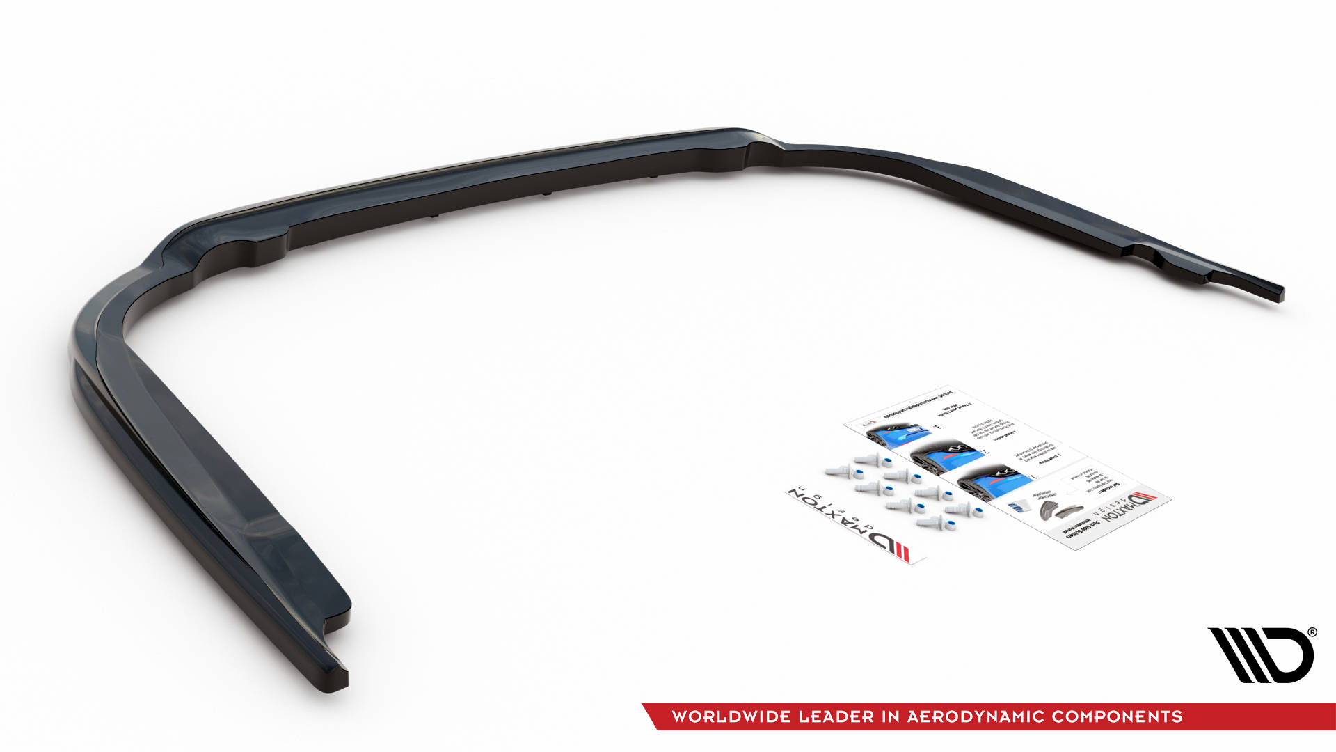 Street+ Mittlerer Diffusor Heck Ansatz RACE passend für Toyota Avensis Mk3 FL schwarz matt