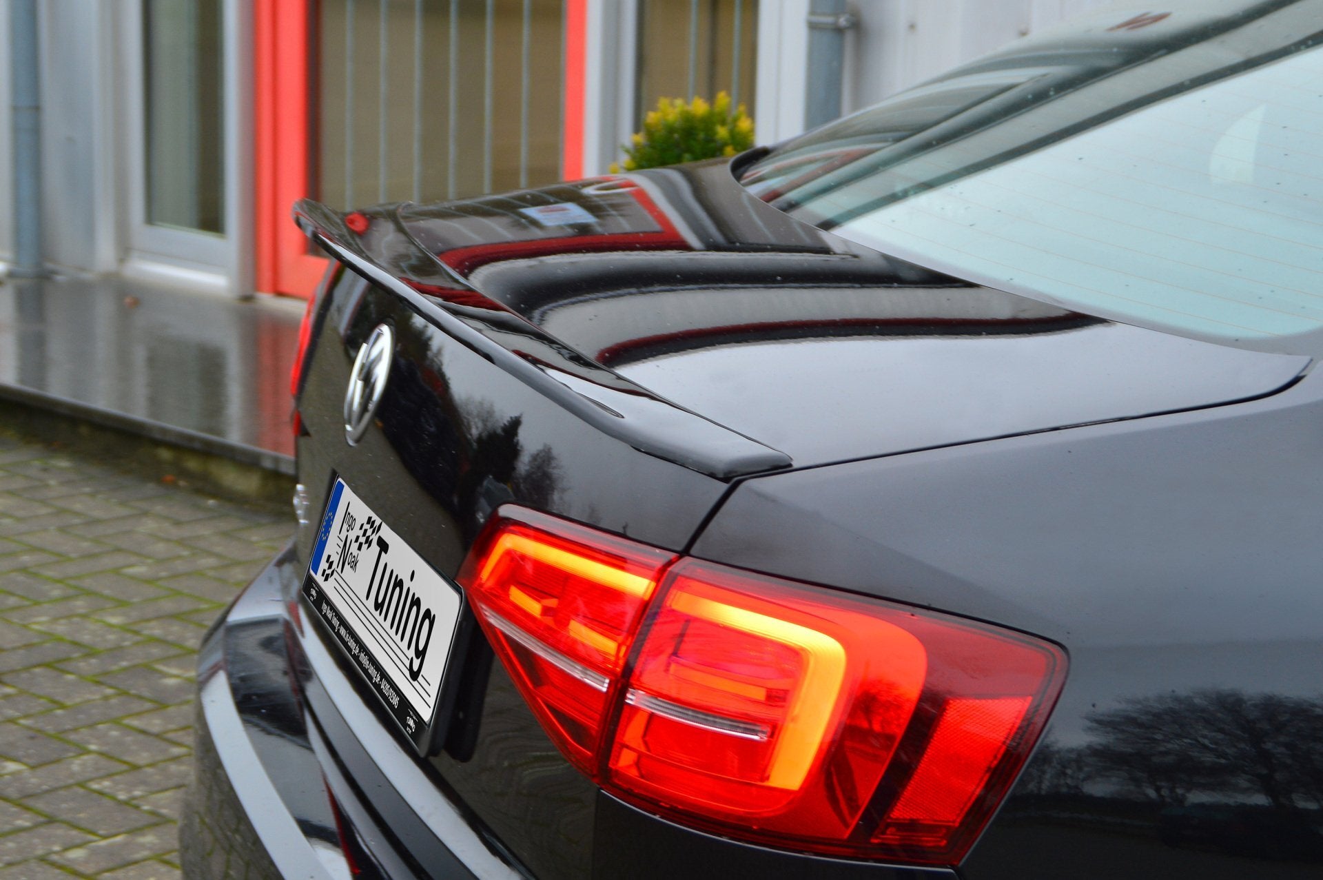 Heckklappenspoiler Ducktail für VW Jetta 6 GLI (Schwarz Matt)