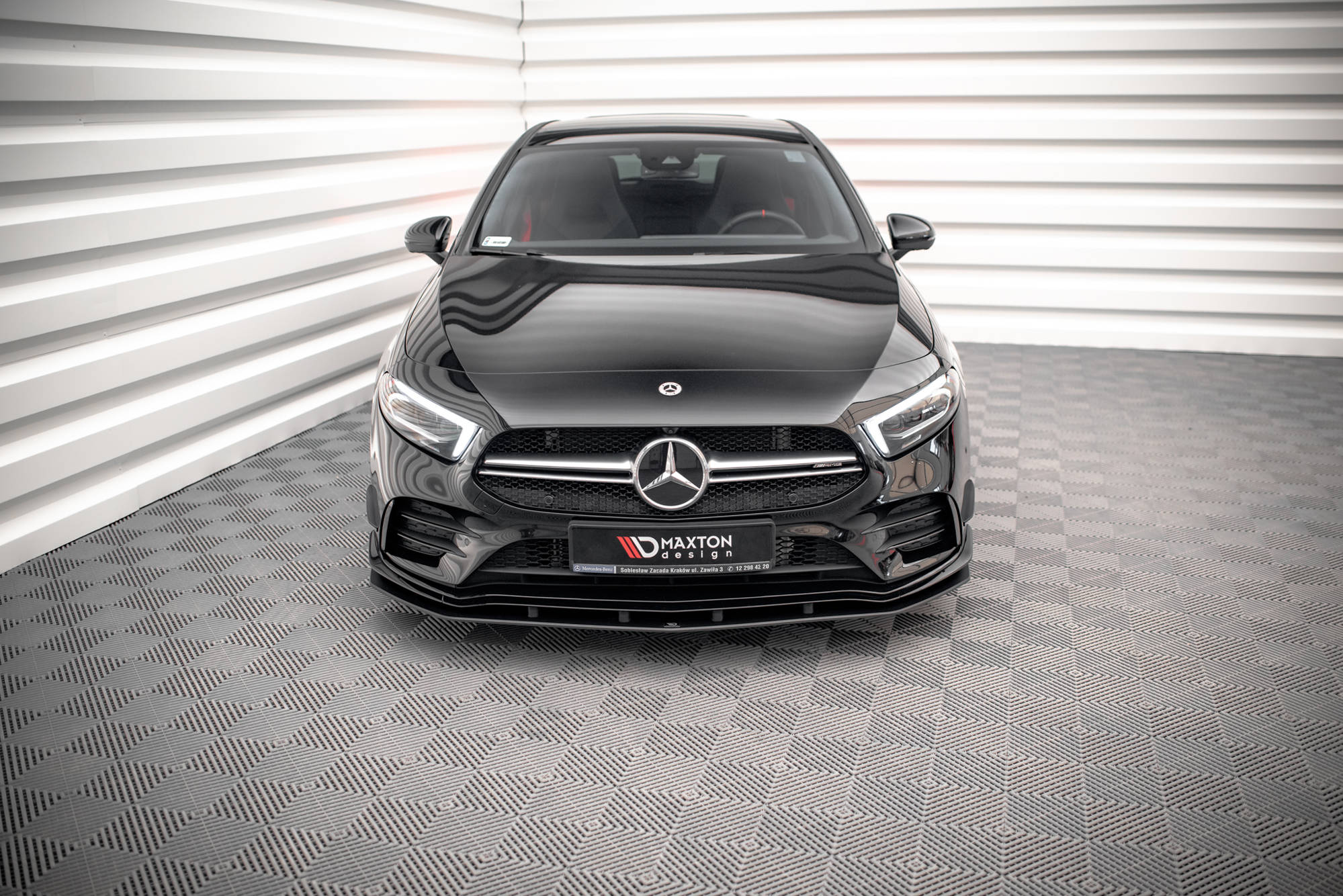 Street Pro Spoilerlippe Front Ansatz passend für Mercedes A35 AMG / AMG-Line Aero Pack W177