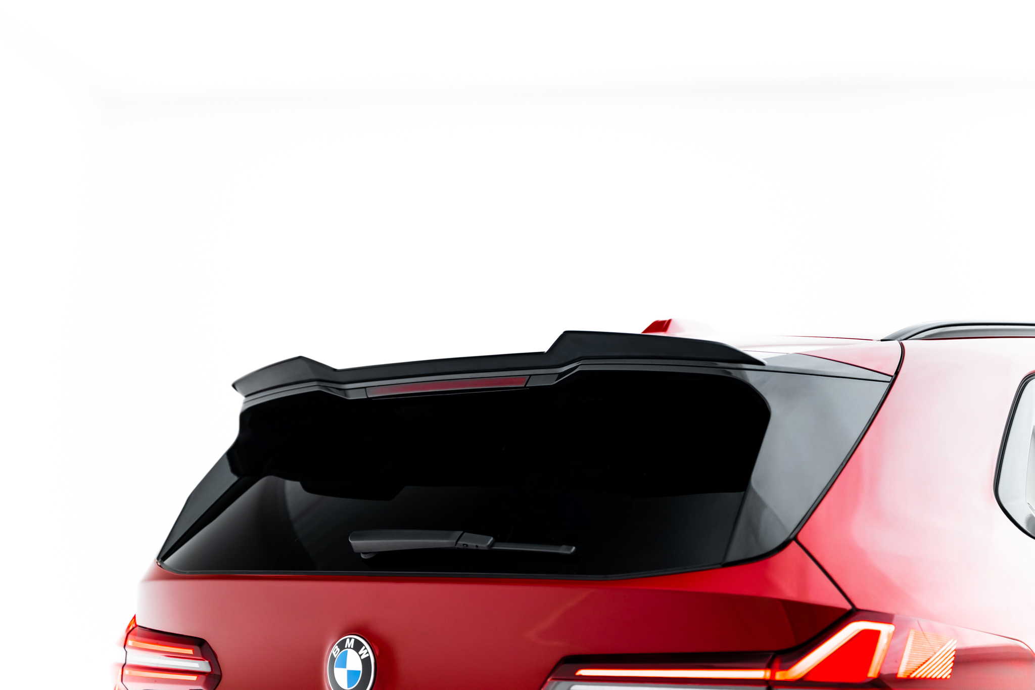 Heck Spoiler Aufsatz Abrisskante passend für BMW X3 M-Paket G45 schwarz Hochglanz