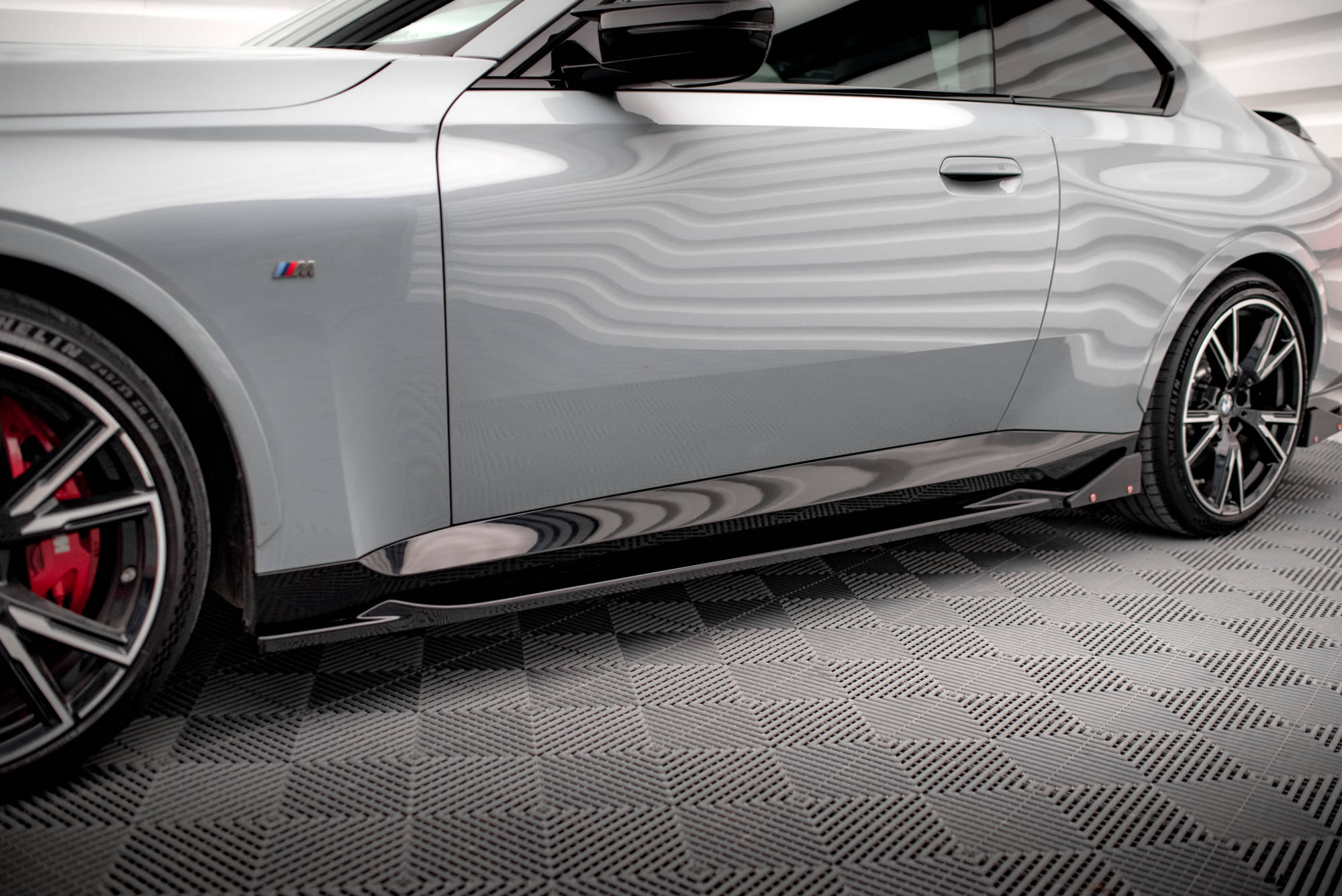 Street+ Seitenschweller Leisten V.2 + Flaps passend für BMW 2 Coupe M-Paket / M240i G42