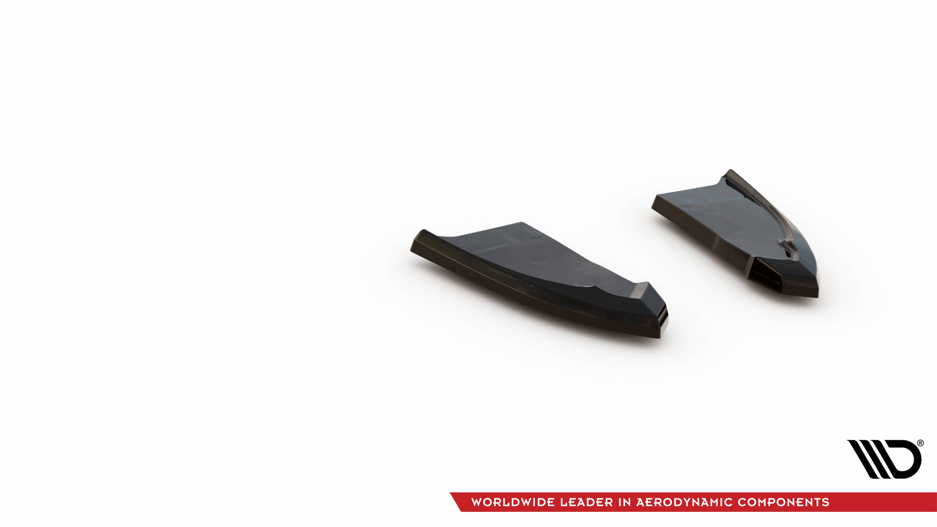 Street+ Heck Ansatz Flaps passend für VW T-Roc R / R-Line Mk1 FL schwarz Hochglanz