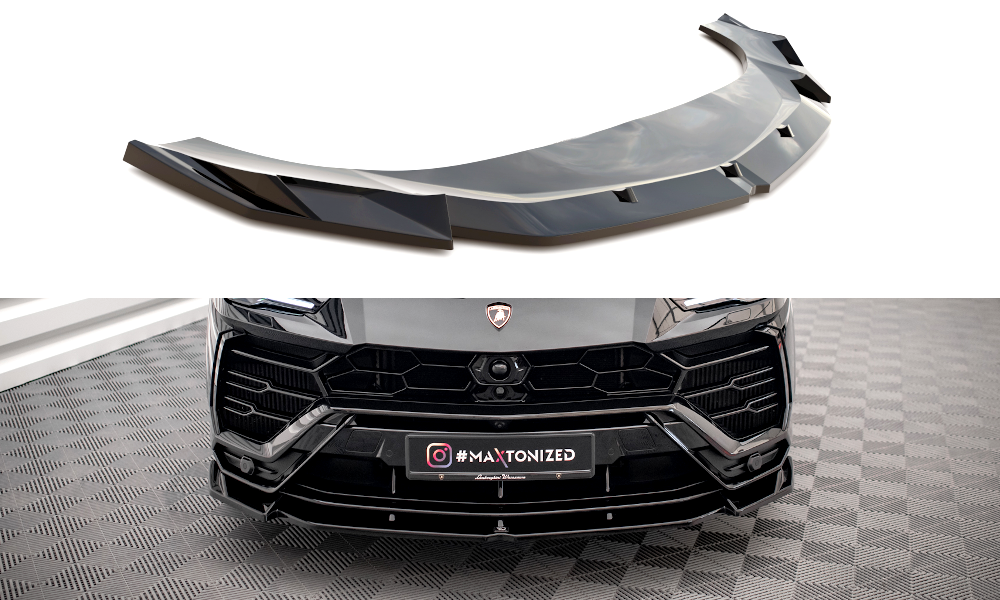 Frontlippe V.1 passend für Lamborghini Urus Mk1 schwarz Hochglanz