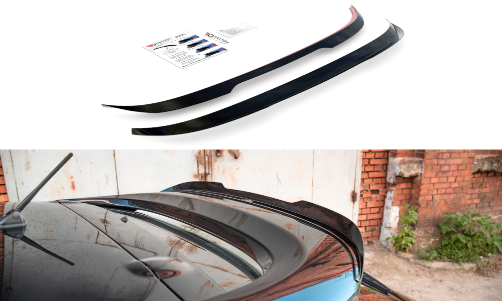 Heck Spoiler Aufsatz Abrisskante passend für Mitsubishi Lancer Sportback Mk8 Carbon Look
