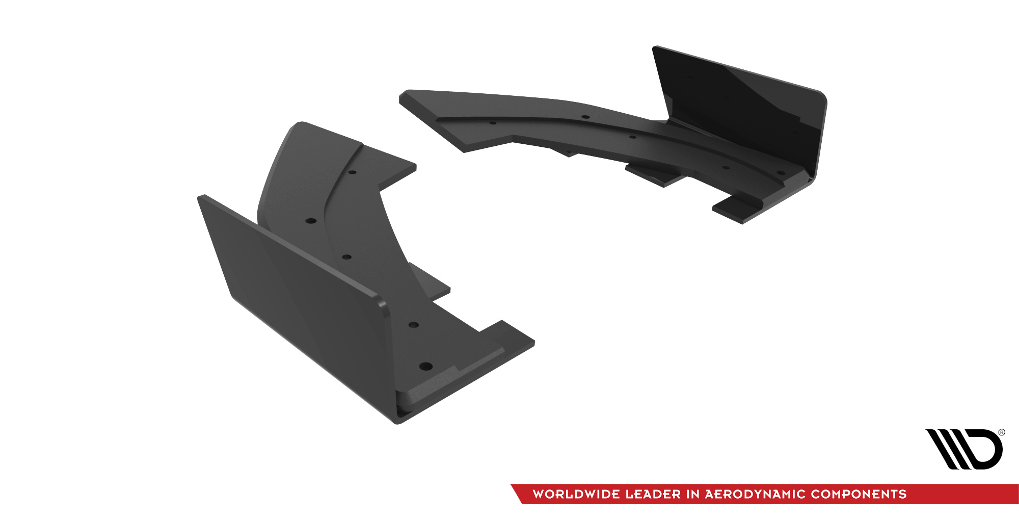 Street Pro Heck Ansatz Flaps passend für Audi RS3 Sportback 8Y rot+ Hochglanz Flaps