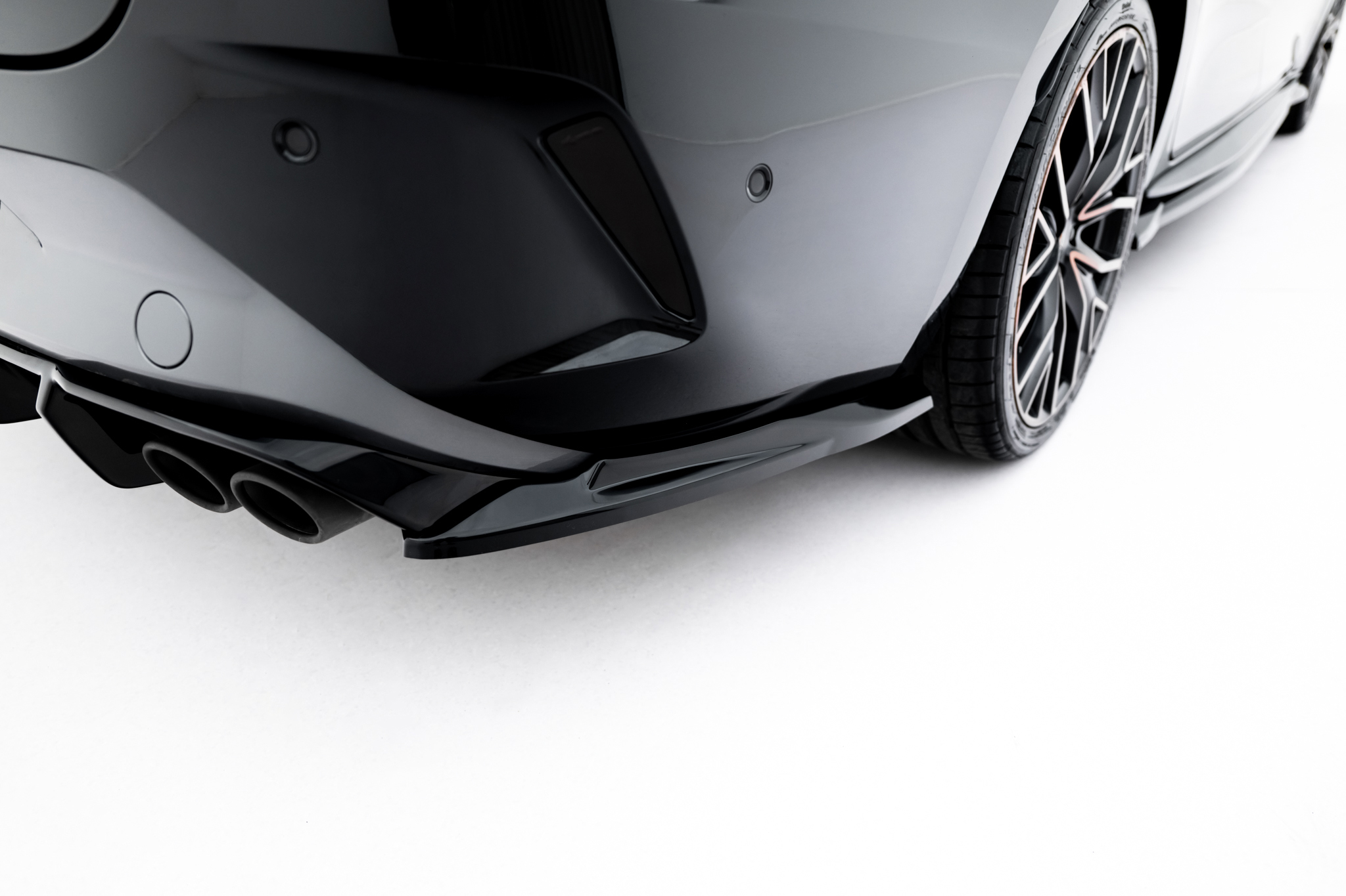 Diffusor Flaps V.5 passend für CUPRA Leon ST Mk1 FL schwarz Hochglanz
