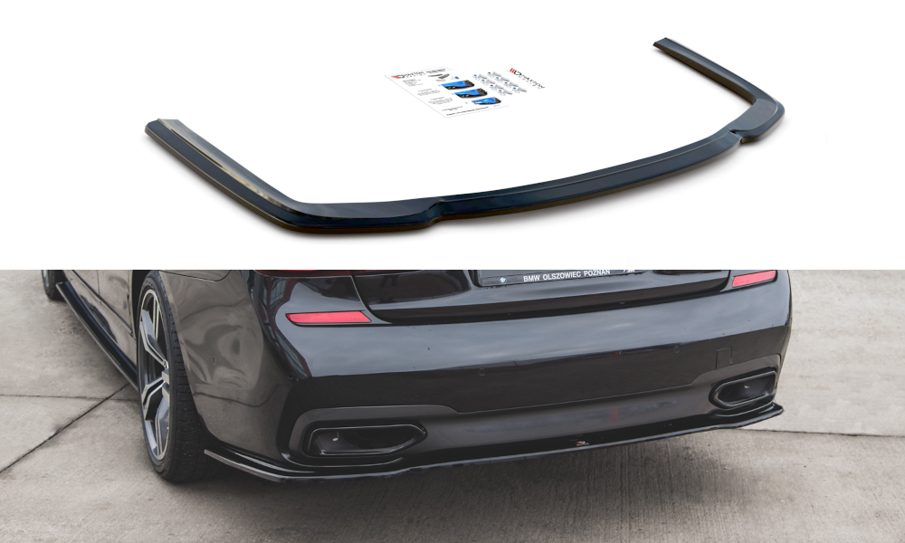 Street+ Mittlerer Diffusor Heck Ansatz passend für BMW 7 M-Paket G11 /G12 schwarz Hochglanz