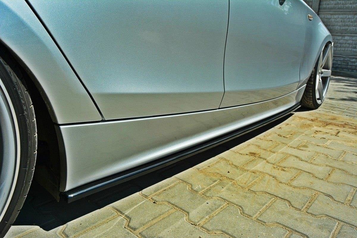 Street+ Seitenschweller Leisten passend für BMW 1er E87 schwarz Hochglanz