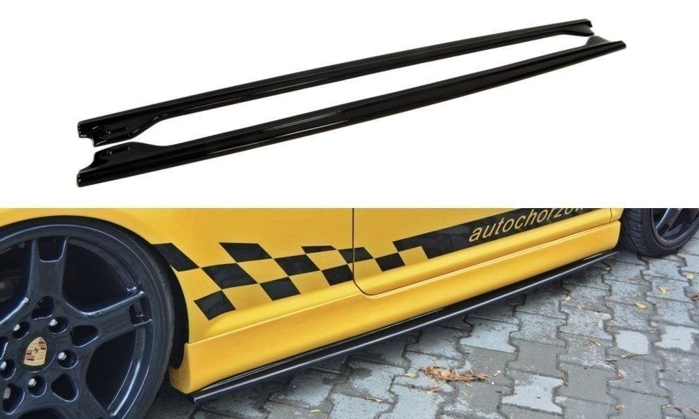 Street+ Seitenschweller Leisten passend für VW Golf R32 Mk4 schwarz Hochglanz