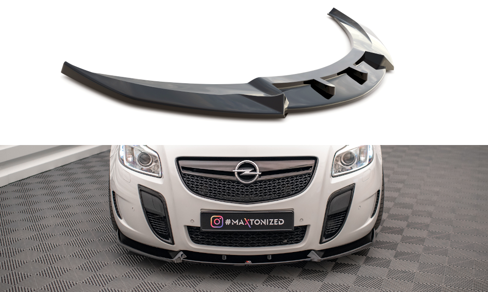 Street+ Spoilerlippe Front Ansatz V.2 passend für Opel Insignia OPC Mk1 schwarz Hochglanz