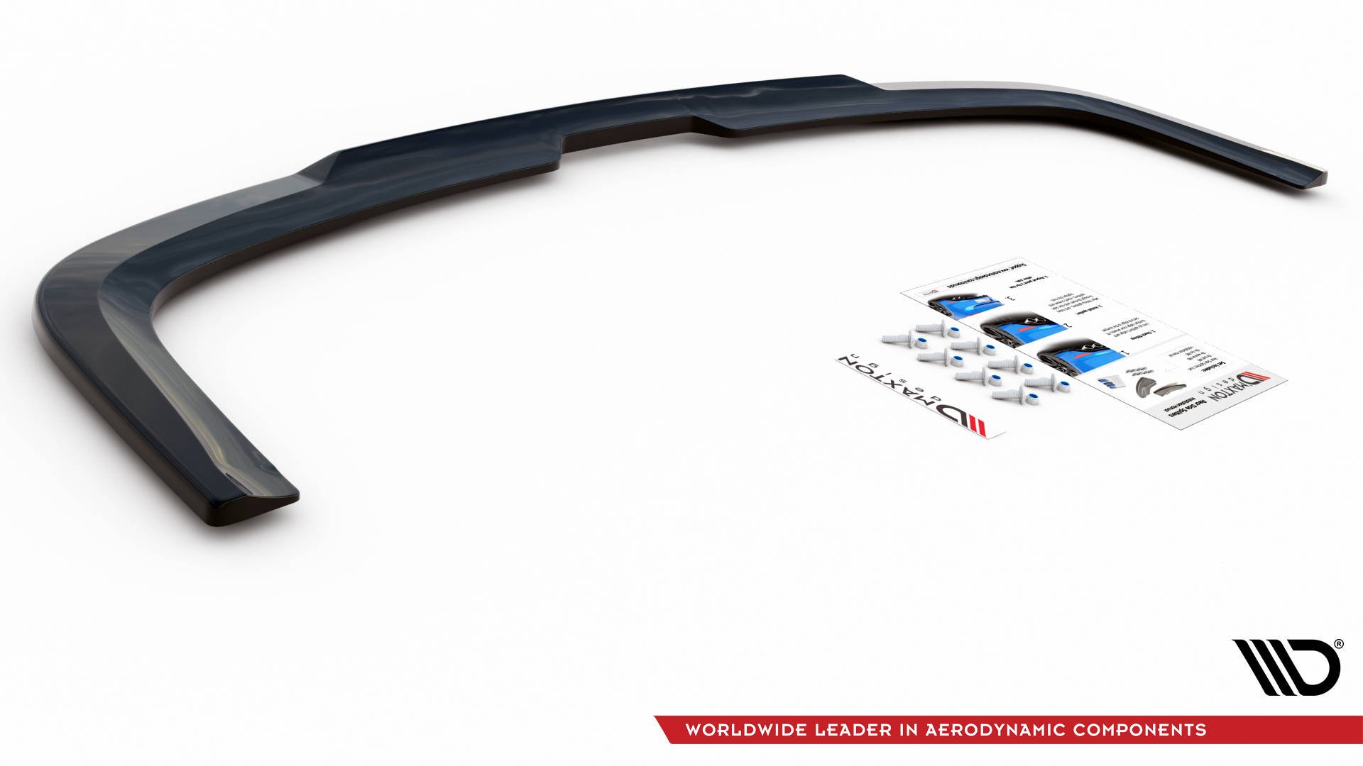 Street+ Mittlerer Diffusor Heck Ansatz passend für VW Caddy Mk. 4 schwarz Hochglanz
