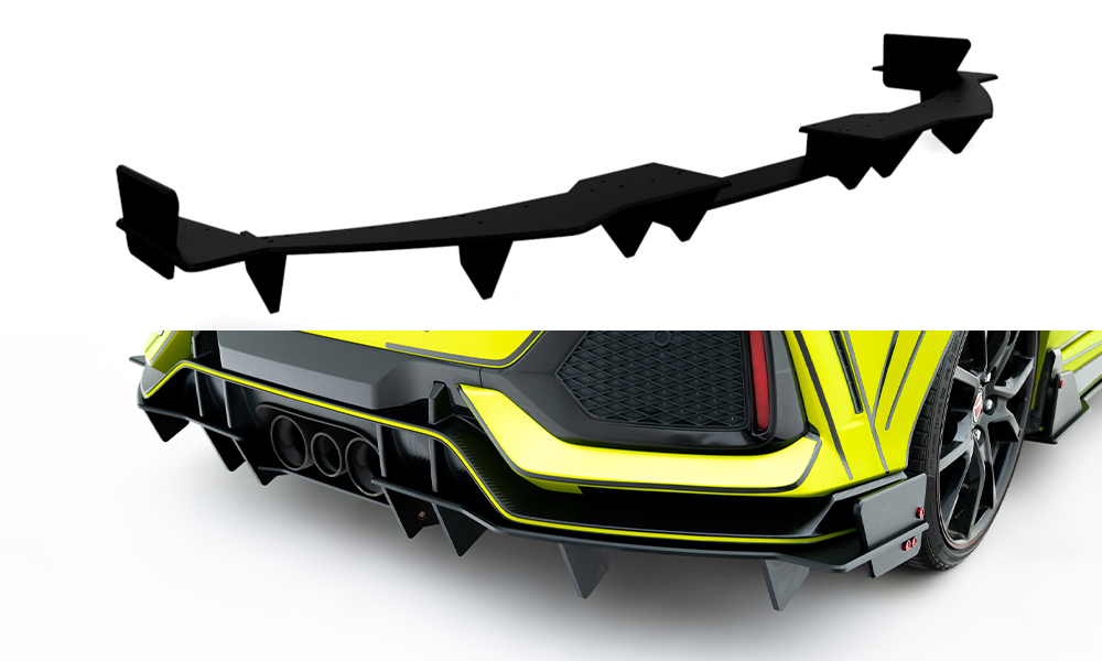Robuste Racing Diffusor Heck Ansatz für Honda Civic Type-R Mk10 / Mk10 Facelift
