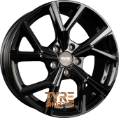 PLATIN P 115 Black Shiny Einteilig 16 Zoll