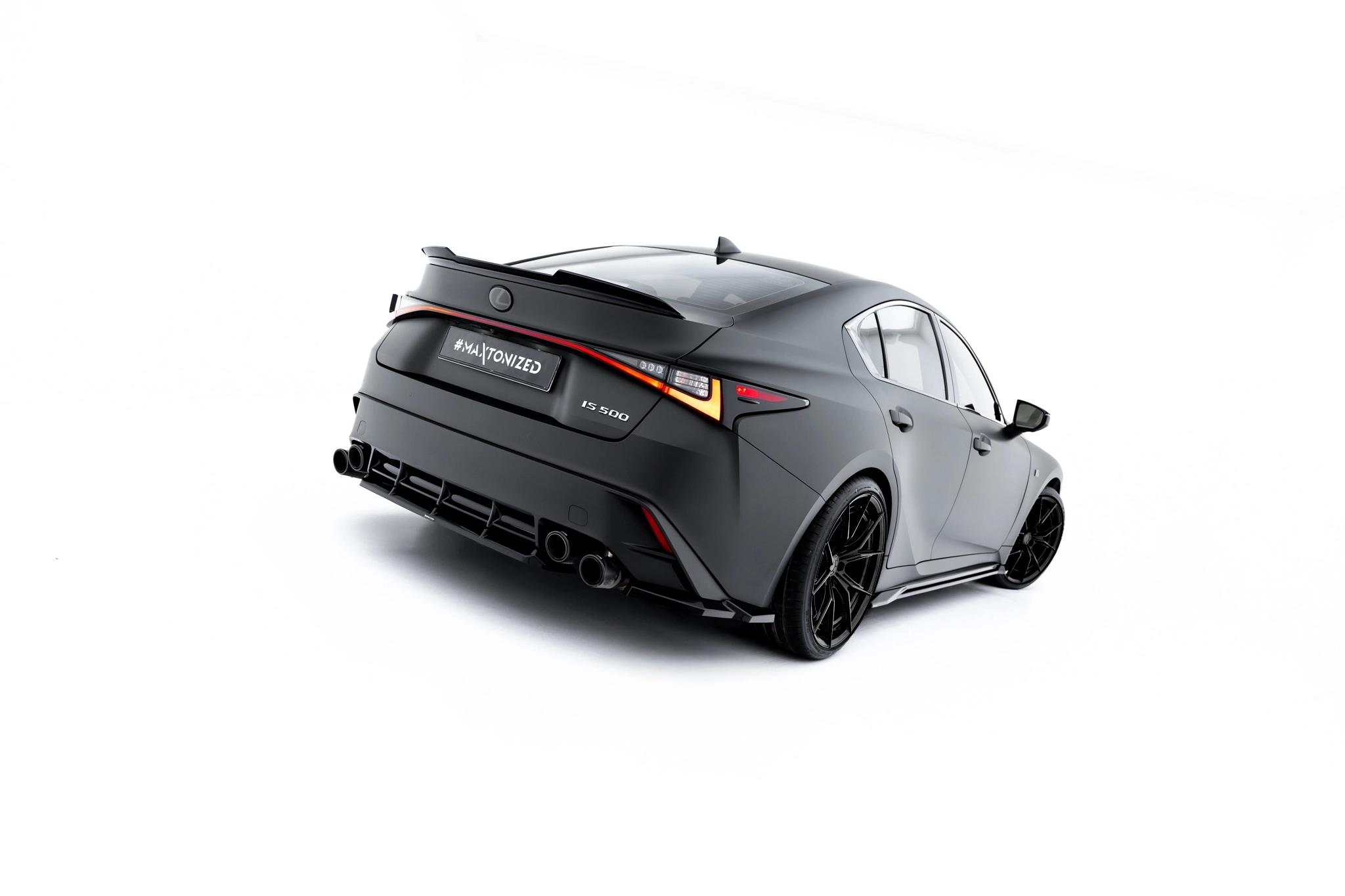 Diffusor Flaps passend für Lexus IS 500 Mk3 Facelift 2 XE30 schwarz Hochglanz