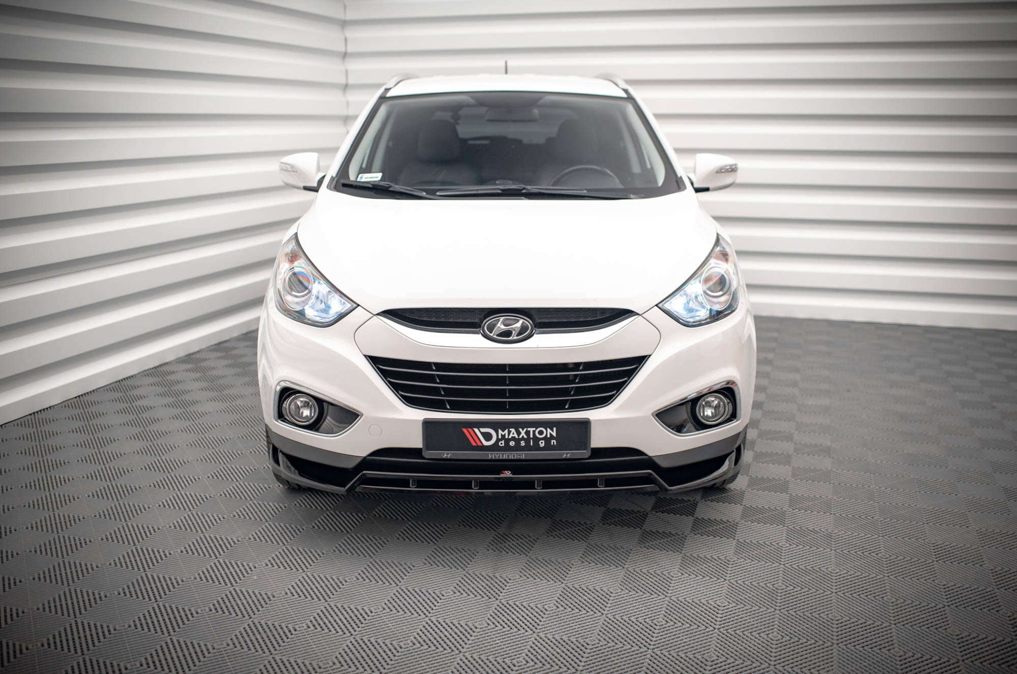 Street+ Spoilerlippe Front Ansatz passend für Hyundai ix35 Mk1 schwarz Hochglanz