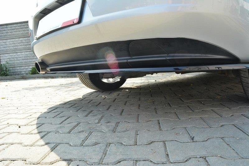 Street+ Mittlerer Diffusor Heck Ansatz passend für Alfa Romeo 159 schwarz Hochglanz