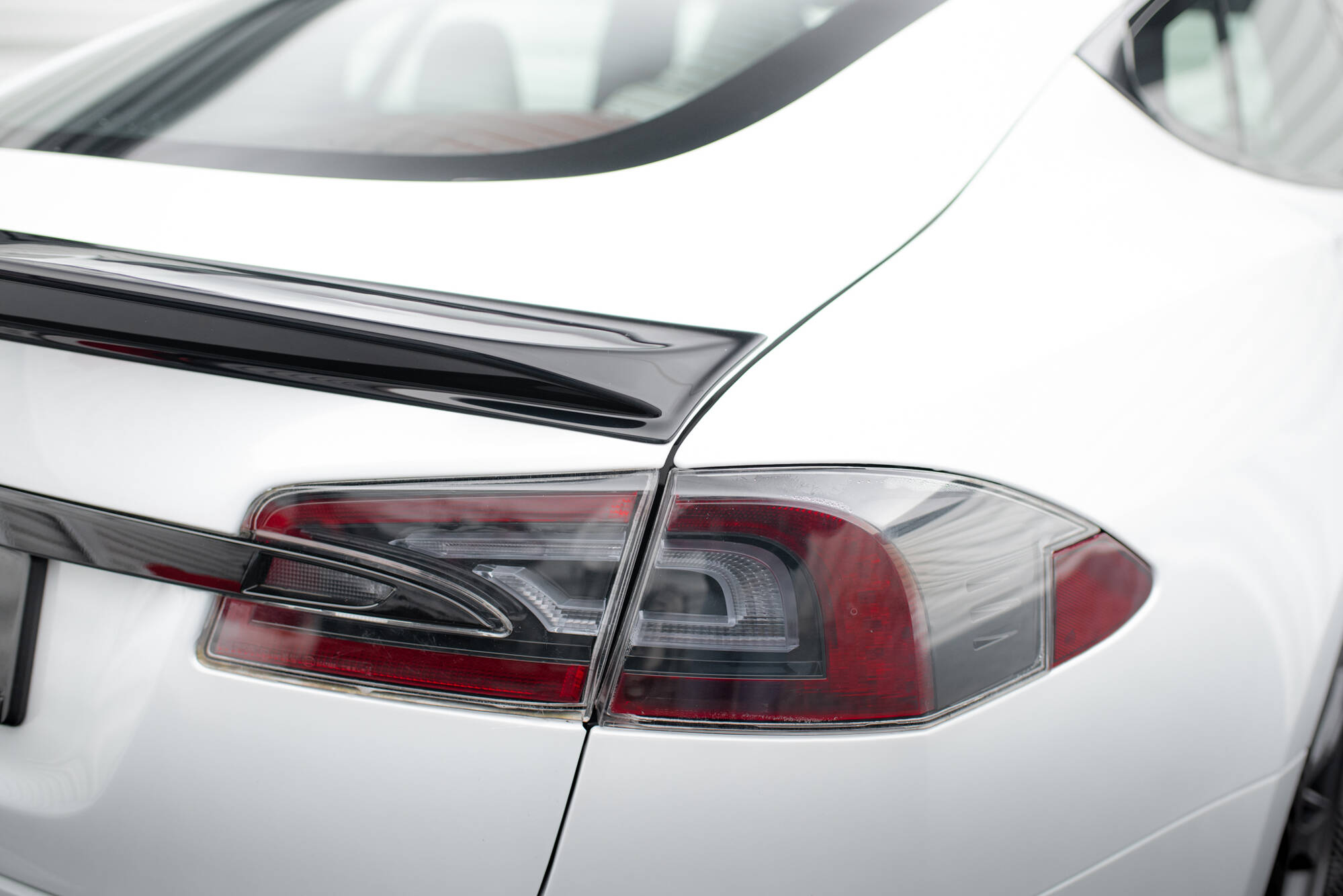Heckspoiler 3D passend für Tesla Model S Plaid Mk1 FL schwarz Hochglanz