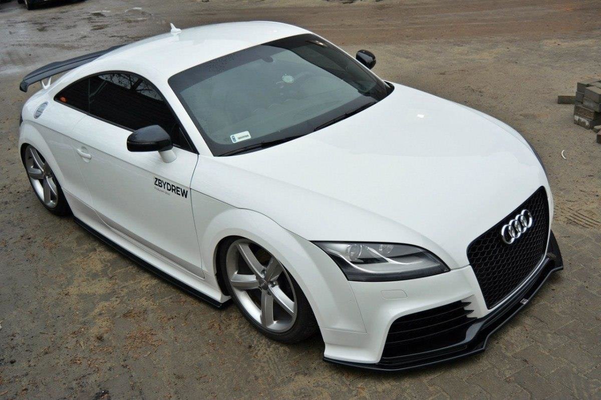 Street+ Spoilerlippe Front Ansatz V.2 passend für Audi TT RS 8J schwarz Hochglanz