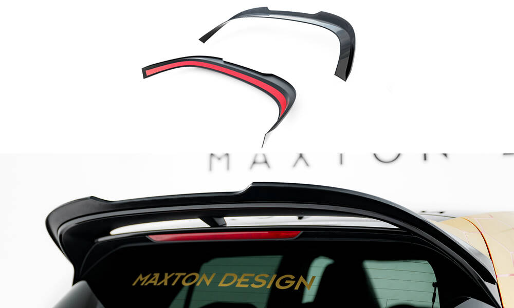 Heck Spoiler Aufsatz Abrisskante V.2 passend für VW Golf R-Performance Hatchback Mk8 FL schwarz Hochglanz