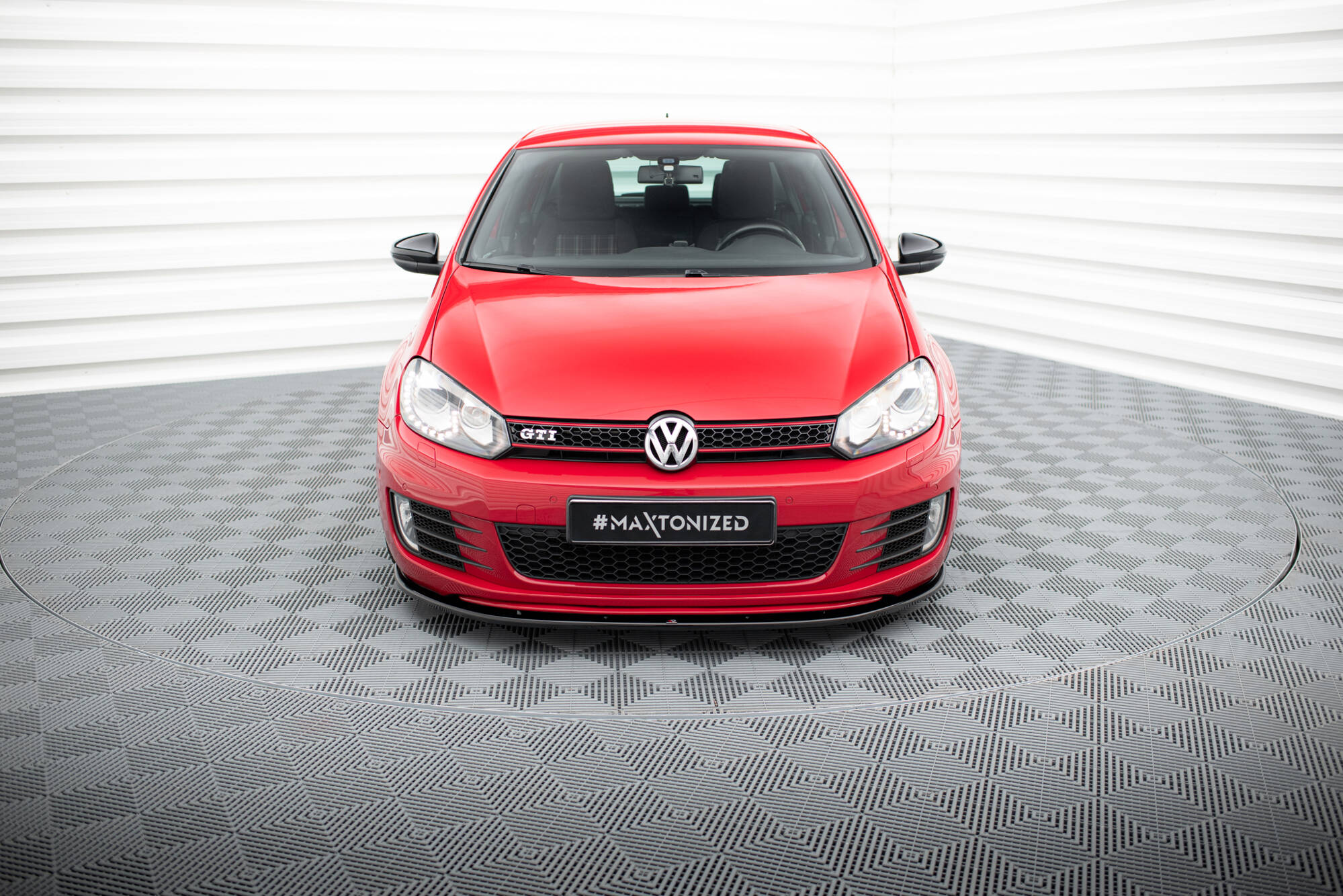Front Ansatz für VER.2 VW GOLF 6 GTI schwarz Hochglanz