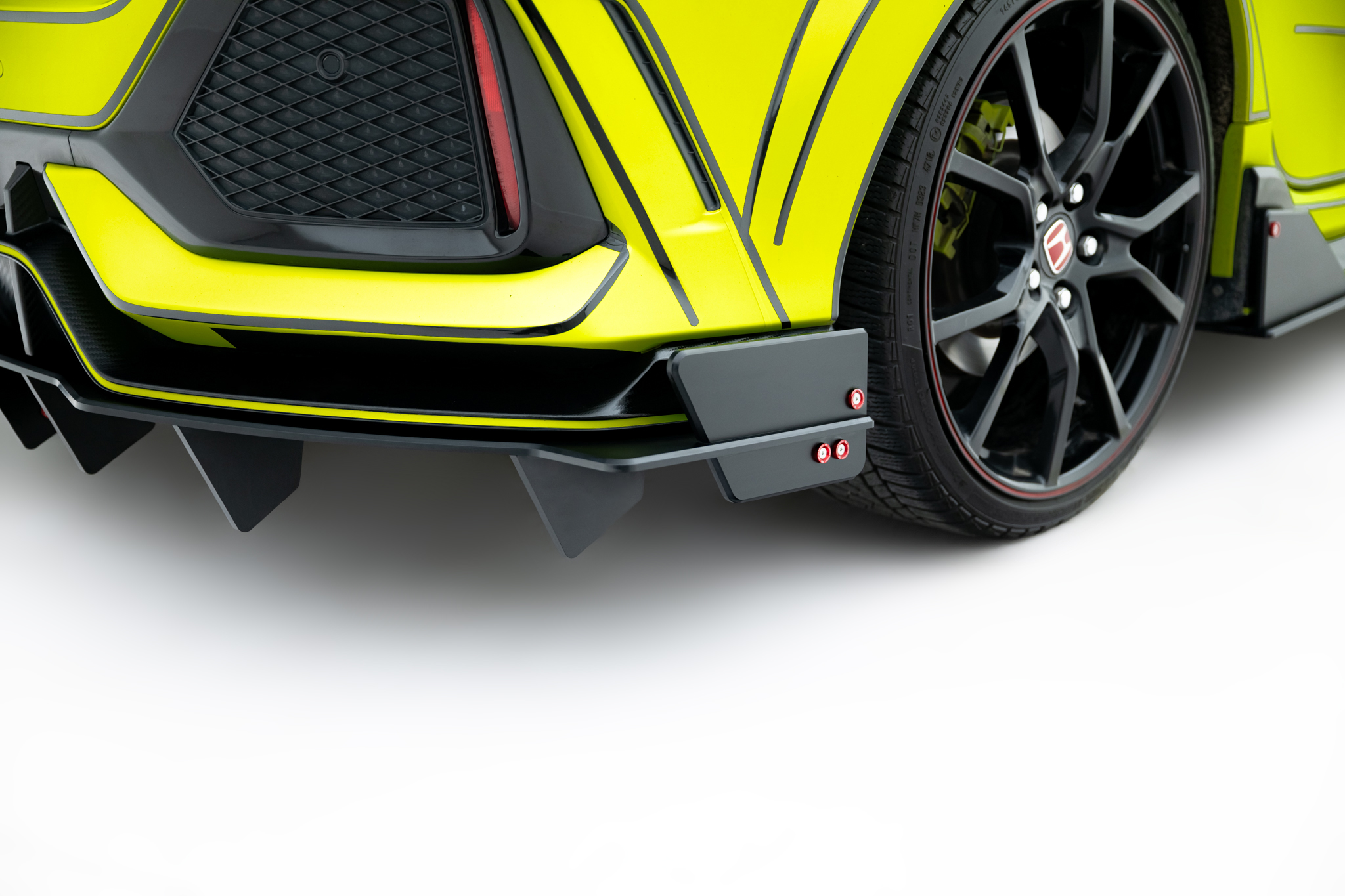 Robuste Racing Diffusor Heck Ansatz für Honda Civic Type-R Mk10 / Mk10 Facelift